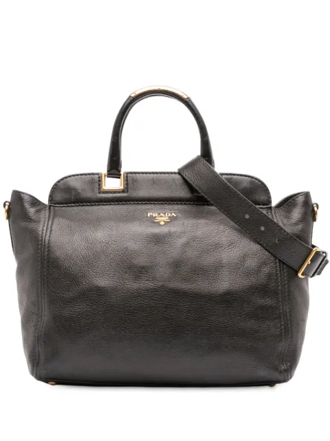 Prada Pre-Owned omdannelig Vitello Daino tote-satchel fra 2000-2025