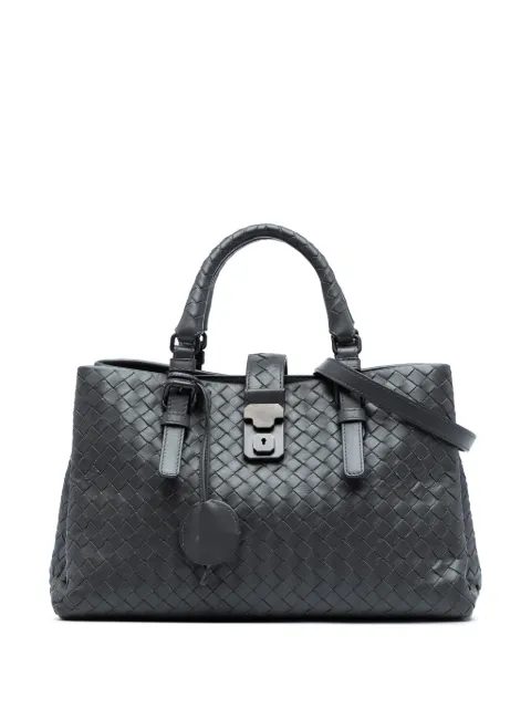 Bottega Veneta Pre-Owned 2012-2025 kleine Intrecciato Roma Satchel-Tasche aus Nappaleder