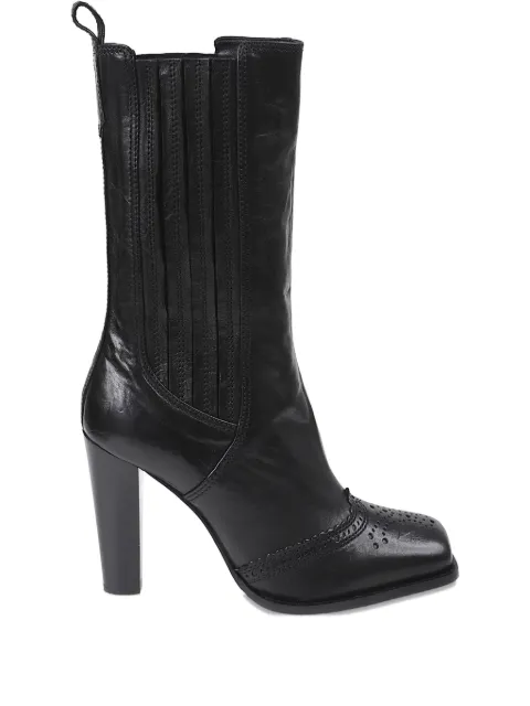 Ermanno Scervino 100mm square-toe leather boots