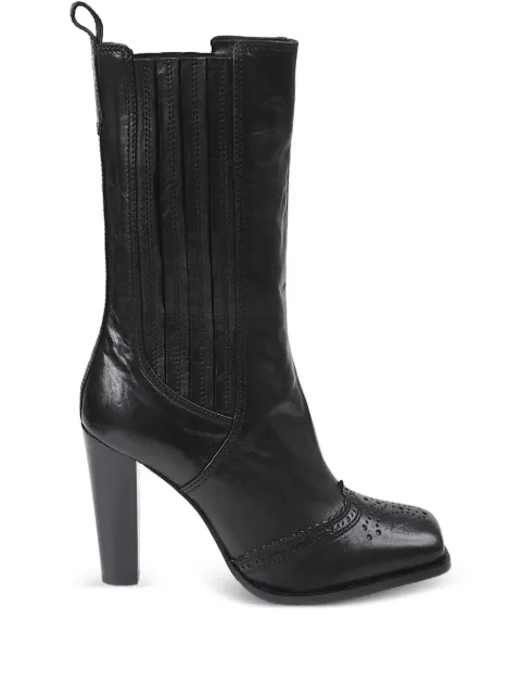 Ermanno Scervino 100mm square-toe leather boots