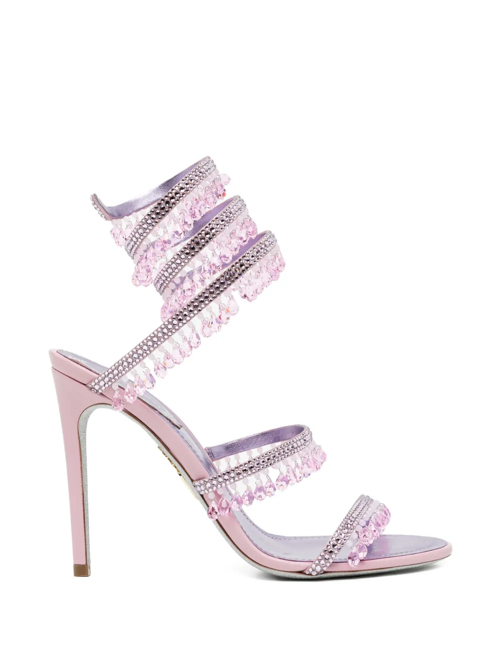 René Caovilla 105mm Chandelier sandals Roze
