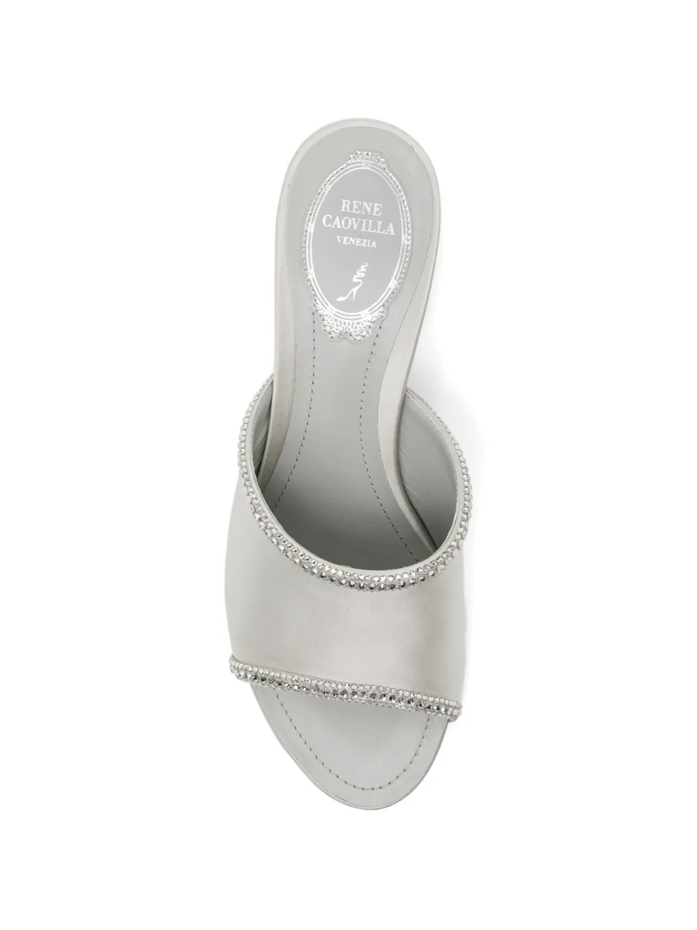 René Caovilla Verfraaide muiltjes Zilver