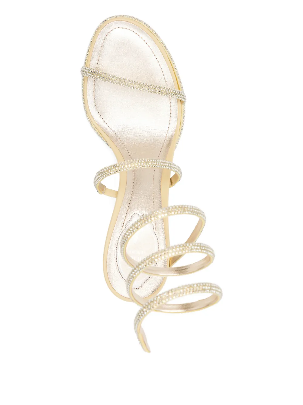 René Caovilla 105mm Cleo sandal Geel