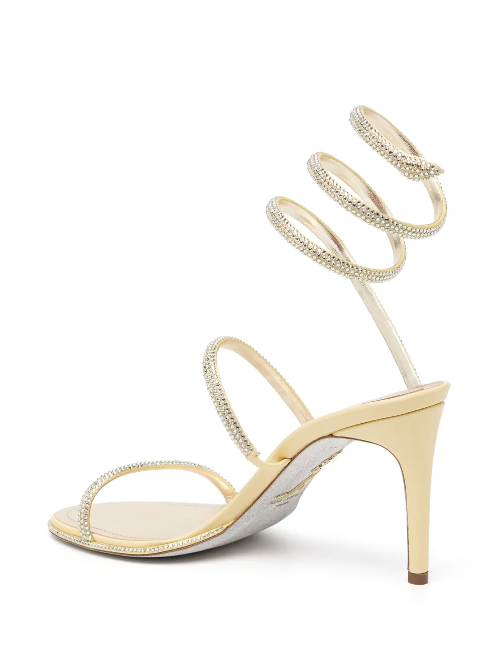 René Caovilla 105mm Cleo sandal Geel
