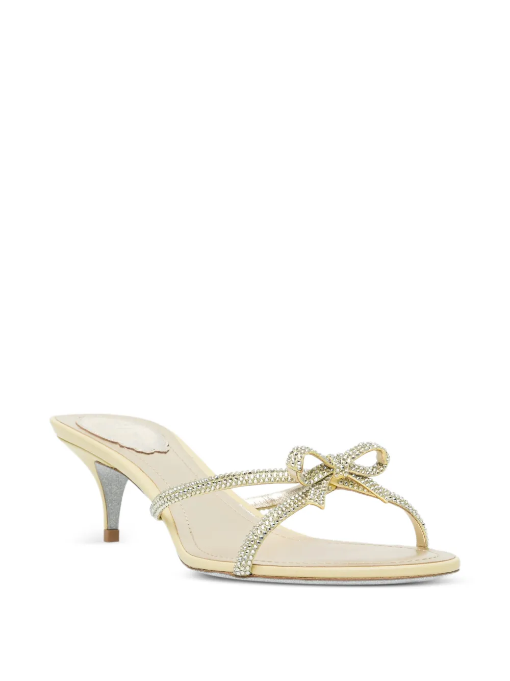 René Caovilla 50mm Lynette sandals Geel