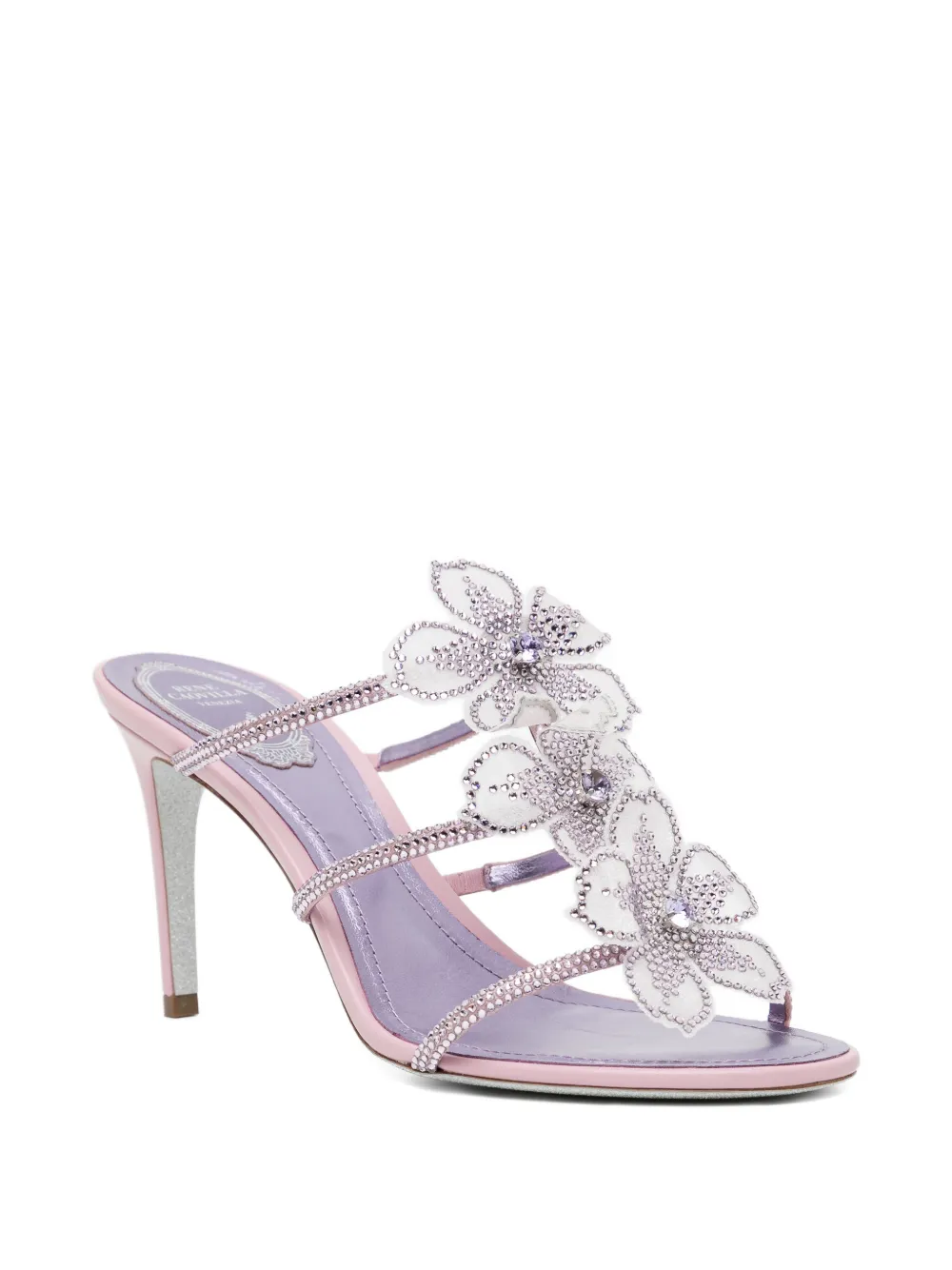 René Caovilla PEACH FLOWER Sandals Roze