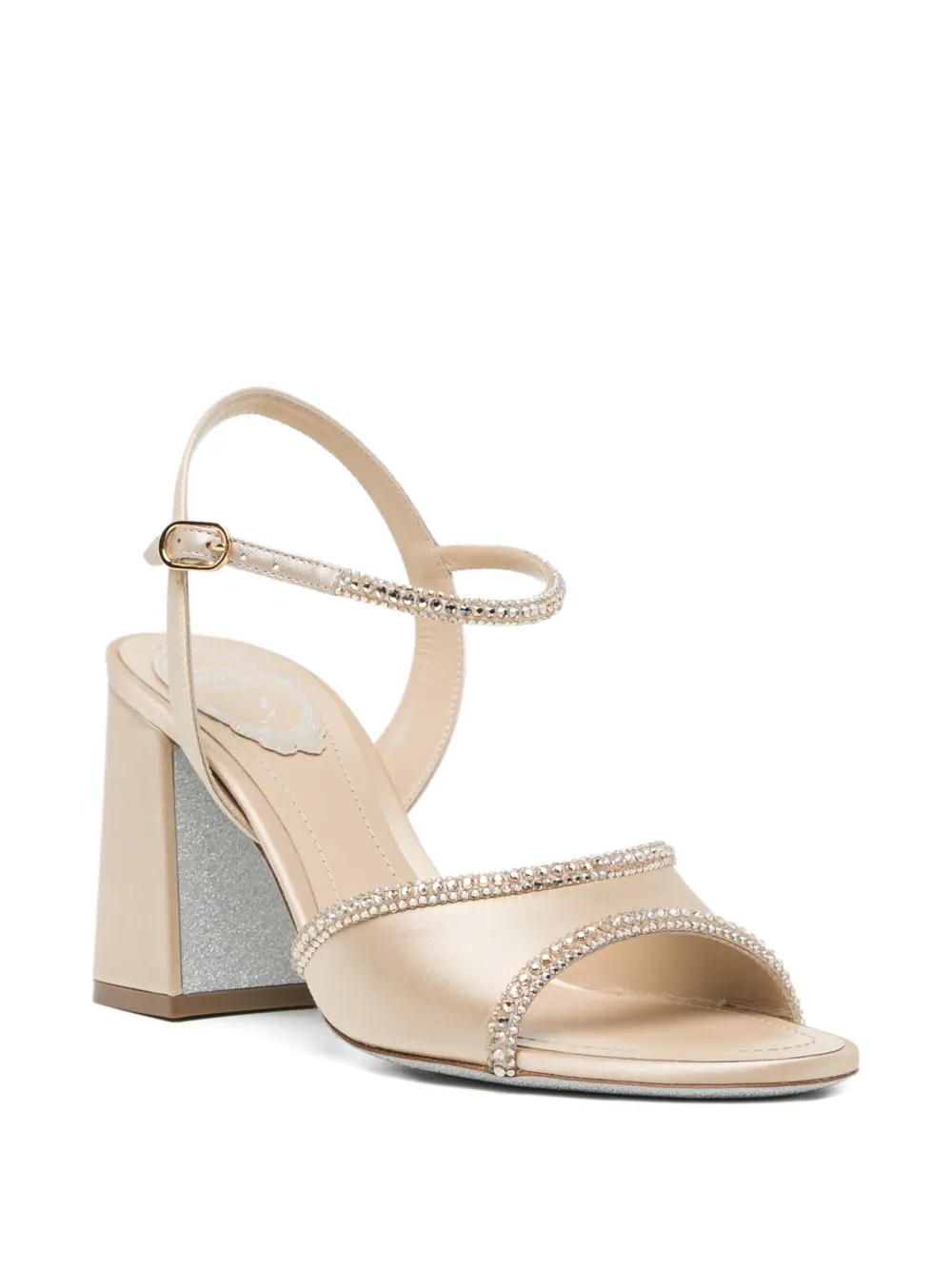 René Caovilla 80mm Margherita sandals Beige