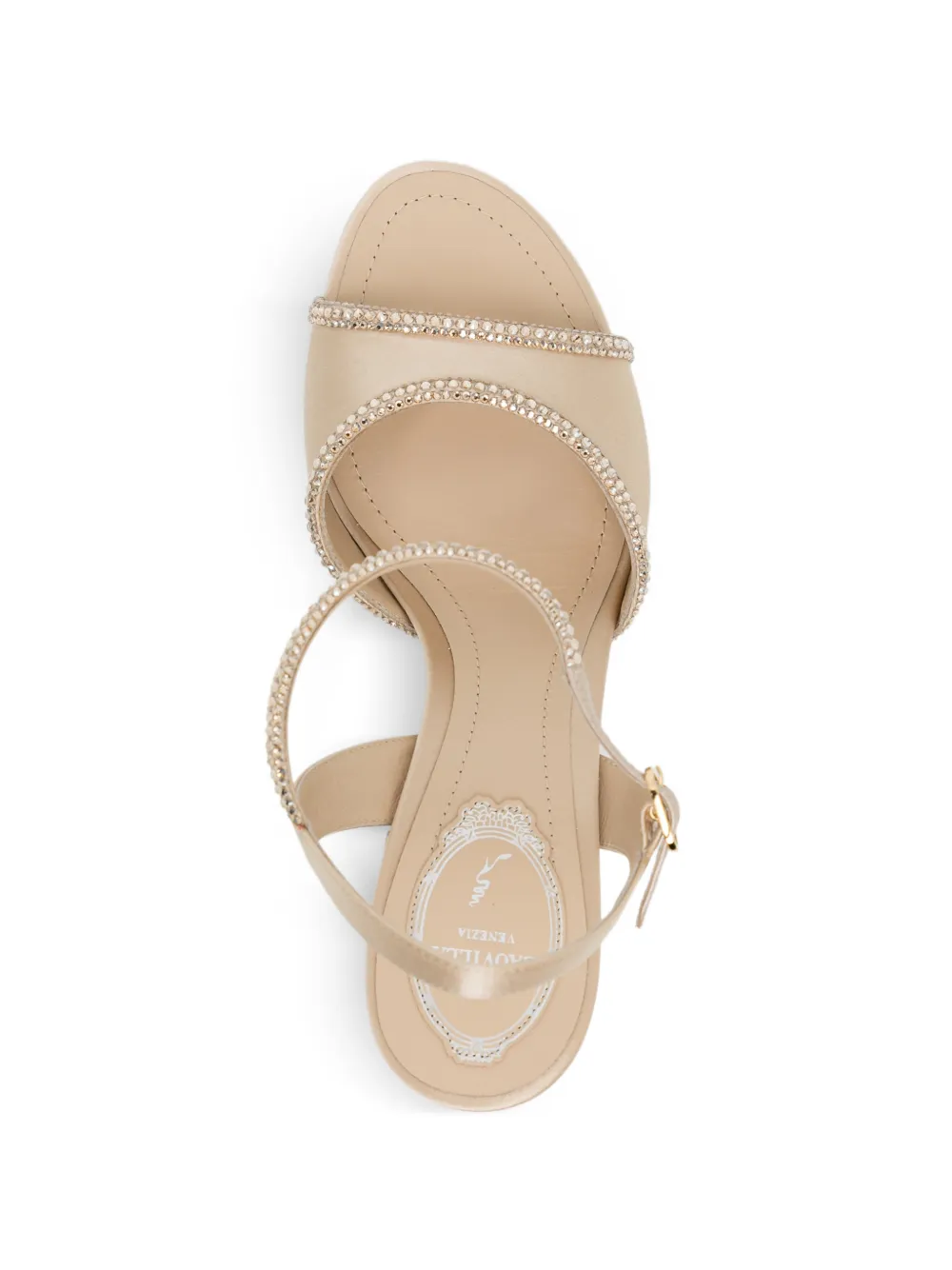 René Caovilla 80mm Margherita sandals Beige