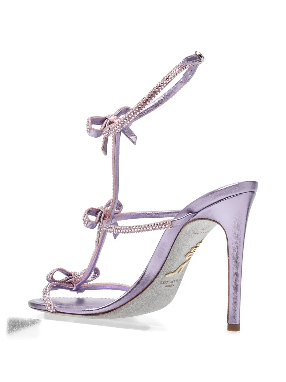 René Caovilla 105mm Caterina heeled sandals Paars
