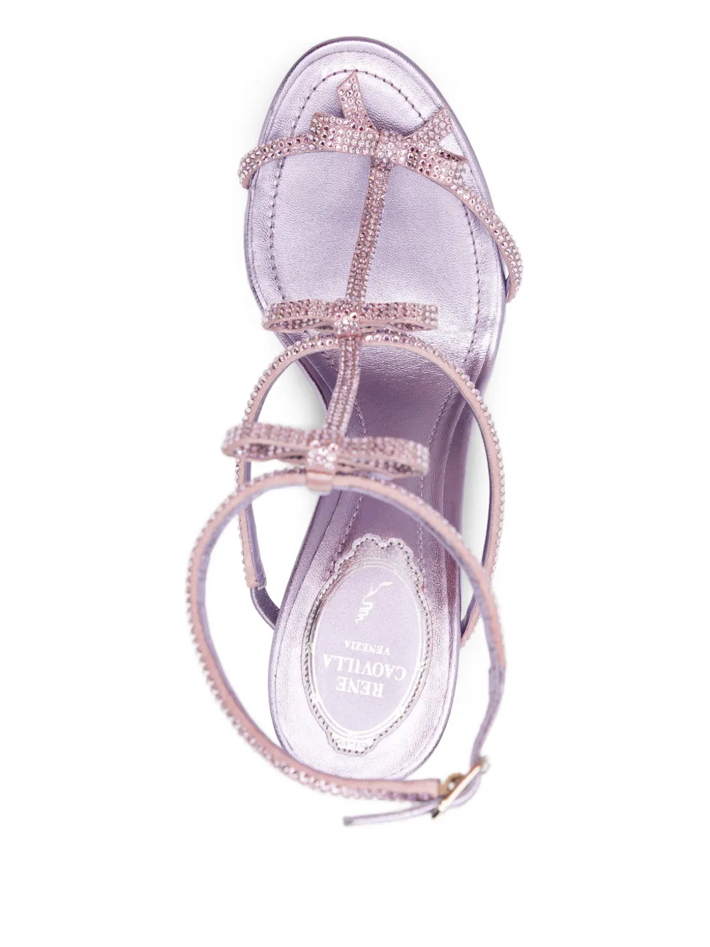 René Caovilla 105mm Caterina sandalen met hak Paars