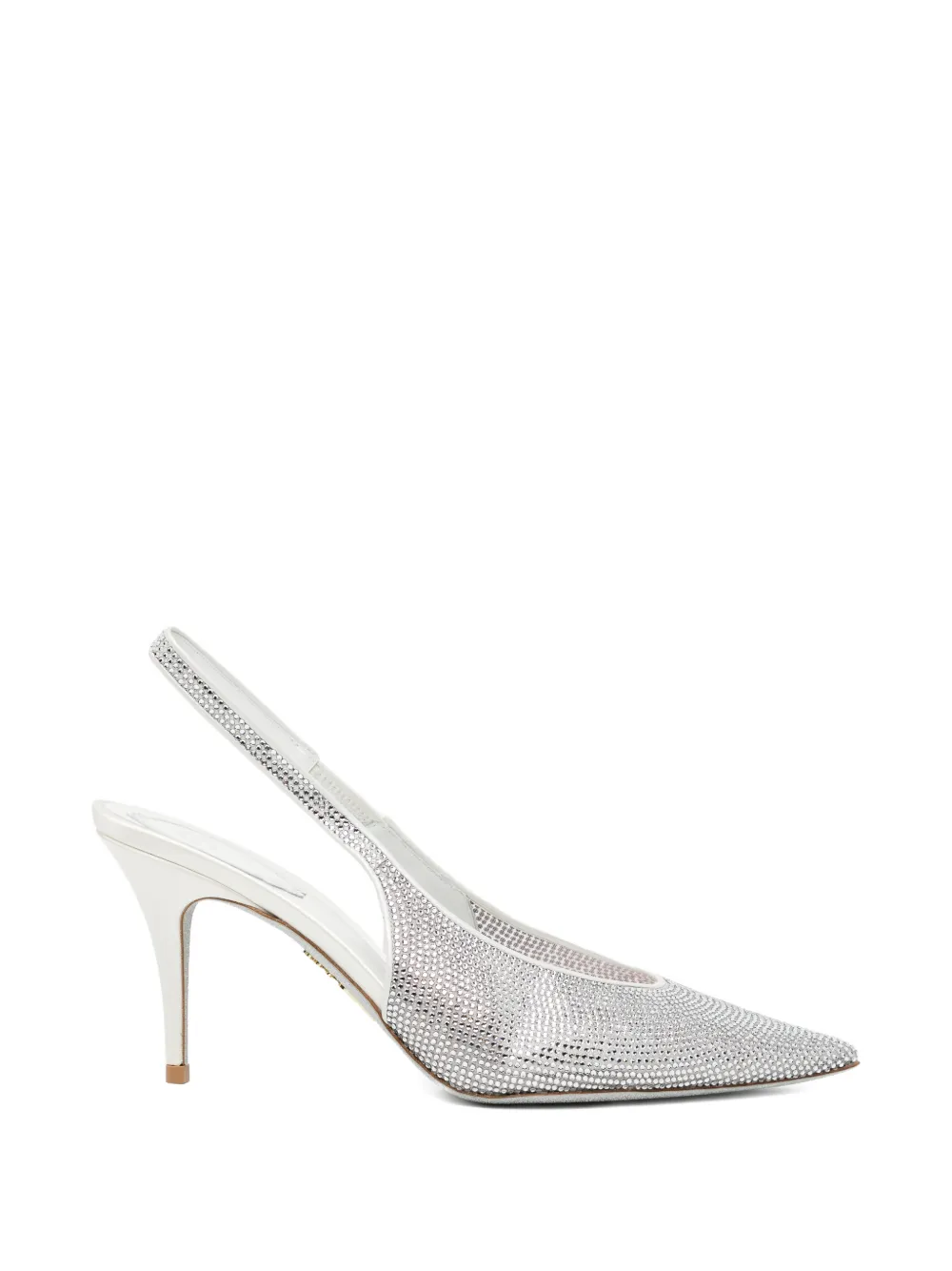 René Caovilla Jinny 80 slingback pumps Wit
