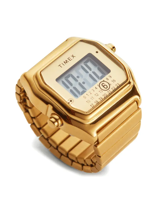 MM6 Maison Margiela x Timex 16.5mm Ring Watch | Gold | FARFETCH GE