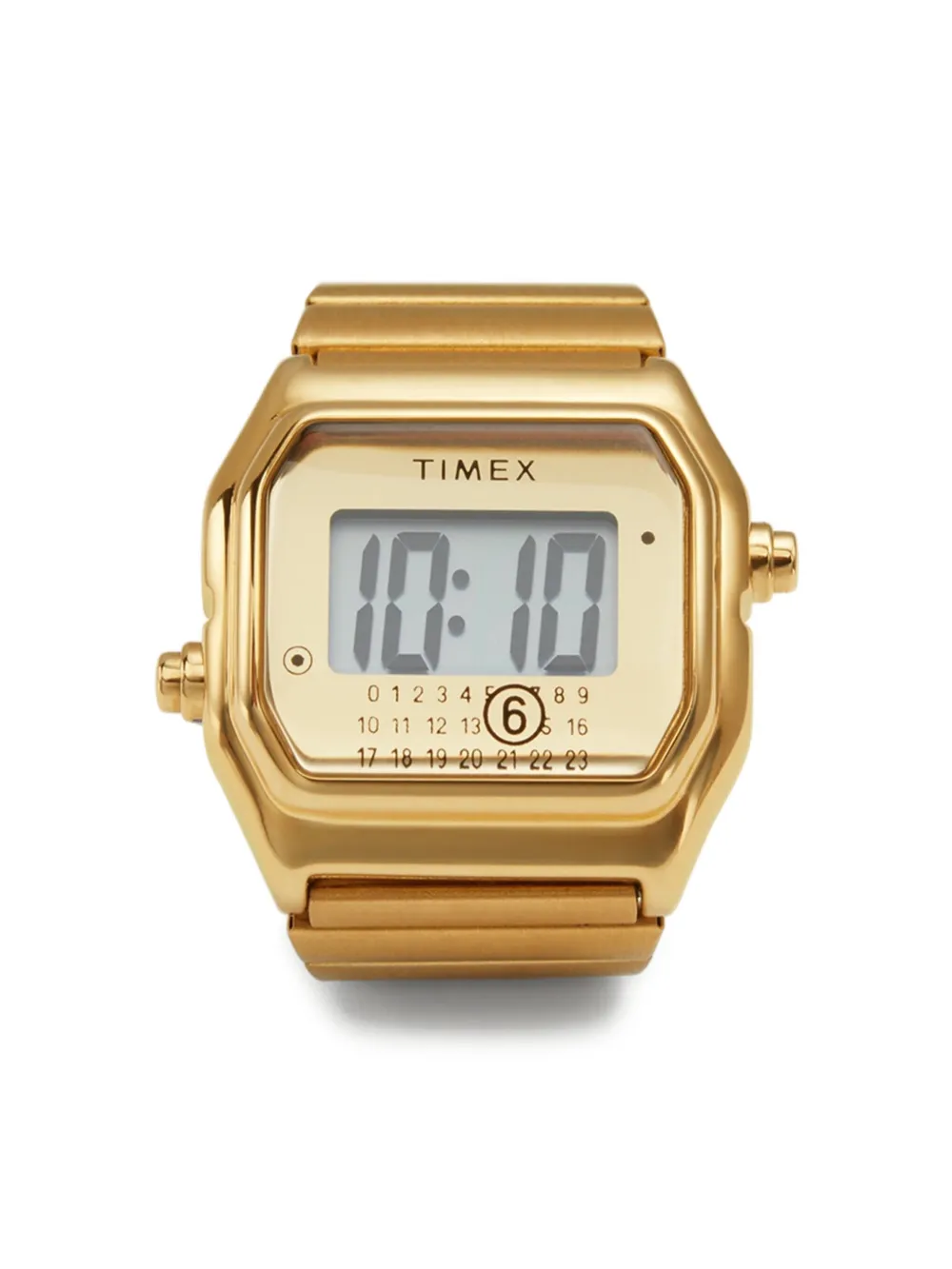 Mm6 Maison Margiela X Timex T80 Ring Watch 30mm In Gold