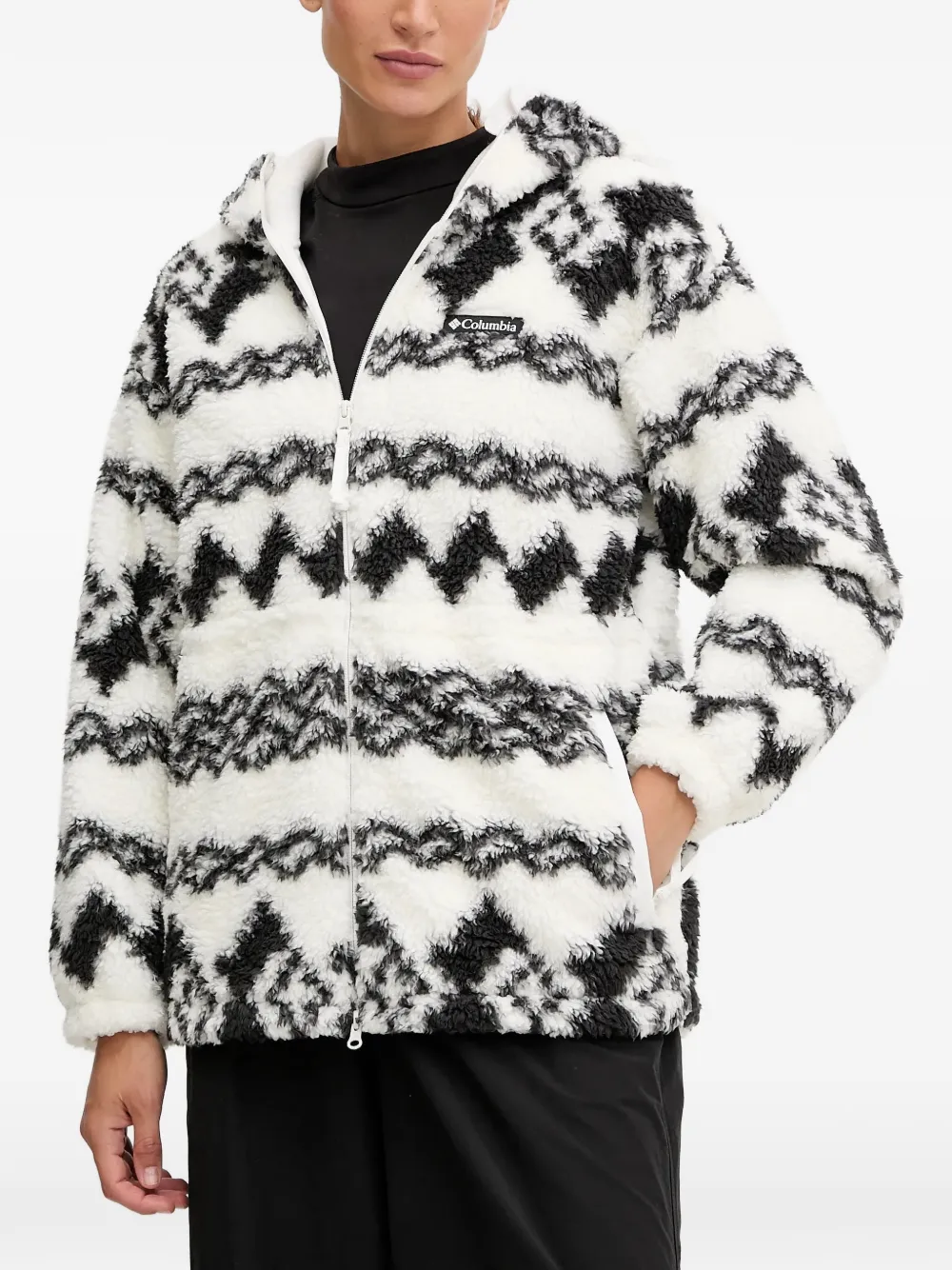 Columbia Rare Escape™ Zip-fastening Geometric-pattern Jacket In White