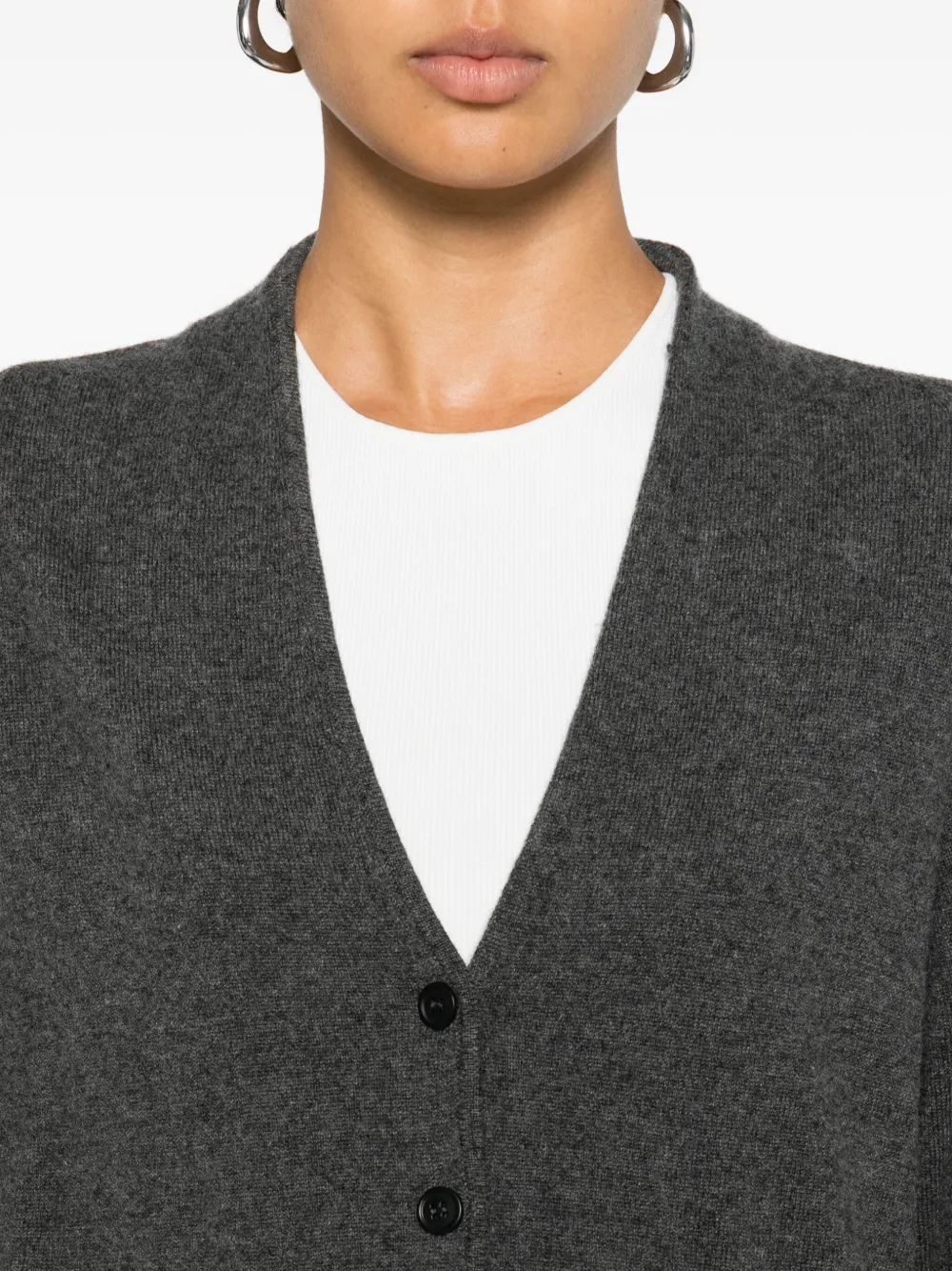 Ivory Paris Button-up Cardigan In Gray