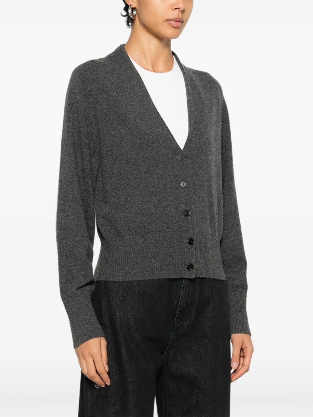 Ivory Paris Button-up Cardigan In Gray