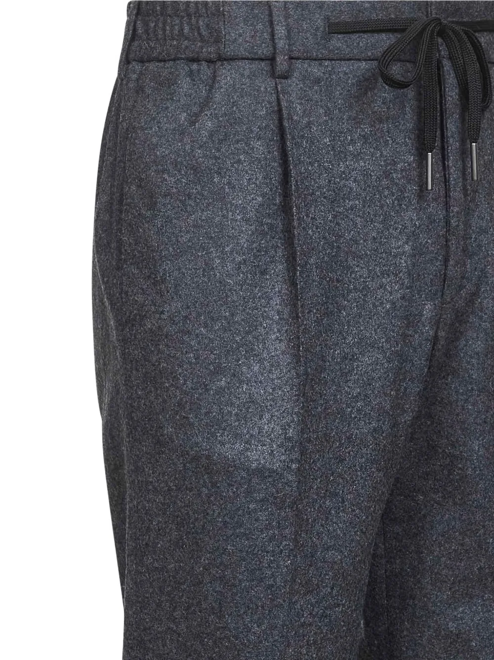 Tagliatore Plooibroek met trekkoord Grijs