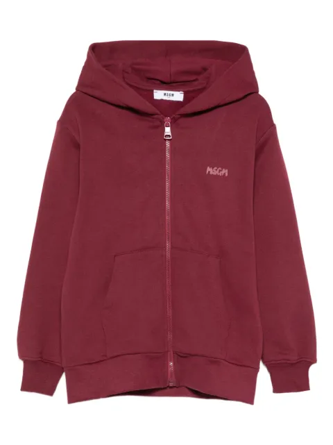 MSGM Kids zip-up hoodie