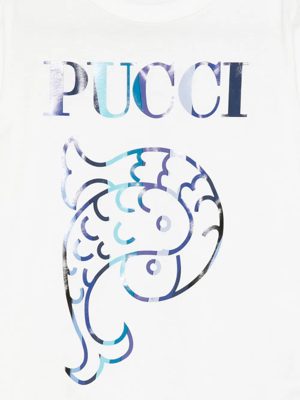 PUCCI Junior T-shirt met logo Wit