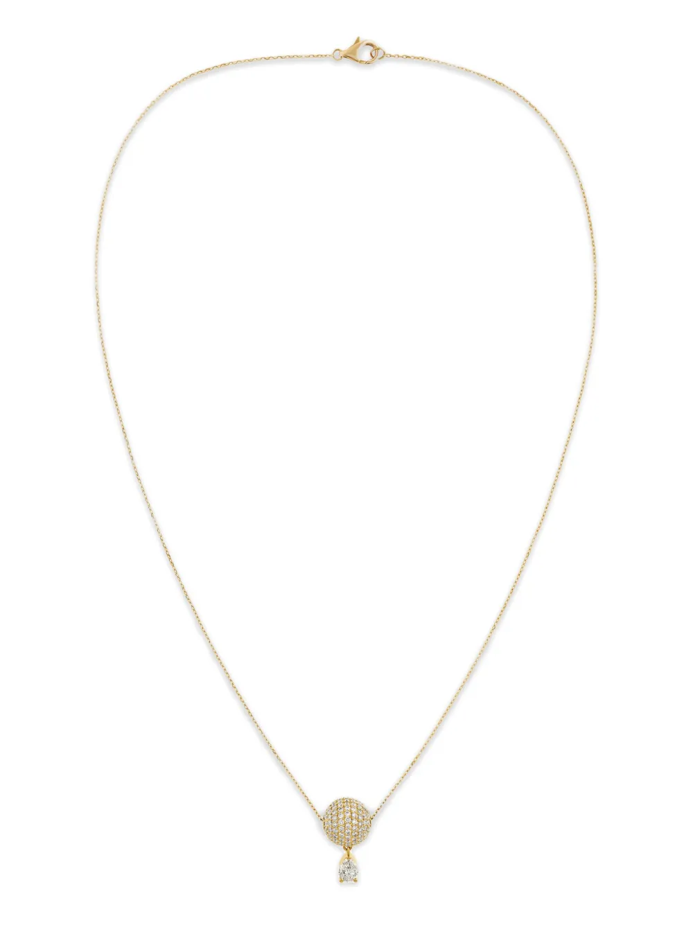 ROSEKEY Love Is In the Air Necklace In Yellow Gold With Diamonds - Oro