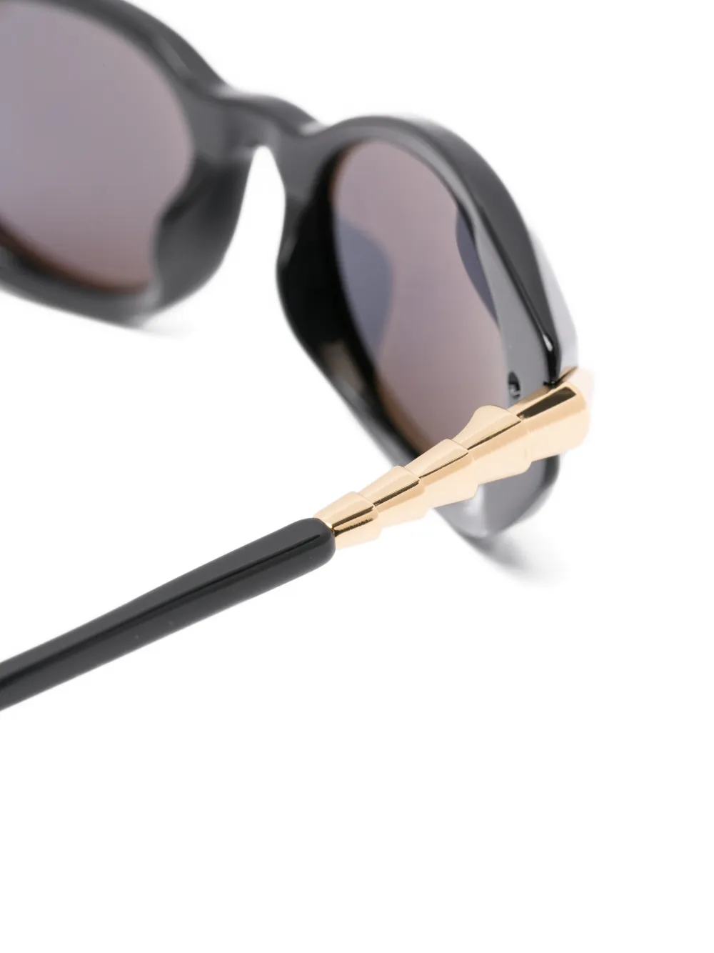  Bvlgari Oval-frame Sunglasses - Black 