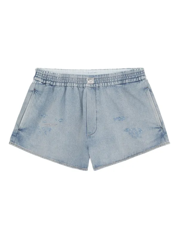MM6 Maison Margiela ダメージ イージーショートパンツ | ブルー