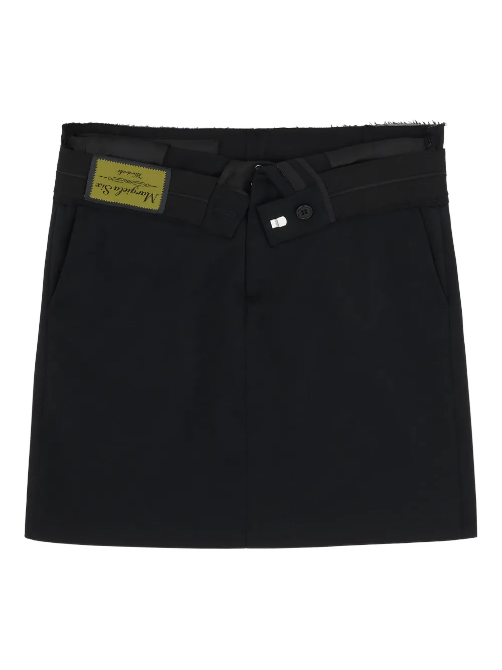 MM6 Maison Margiela belt A-line mini skirt - Nero