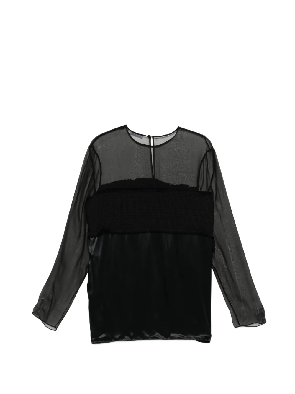  Ferragamo Top A Paneles - Negro 