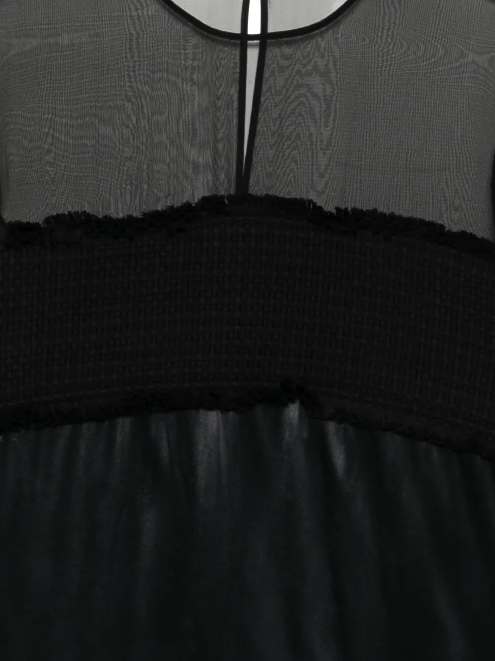  Ferragamo Top A Paneles - Negro 