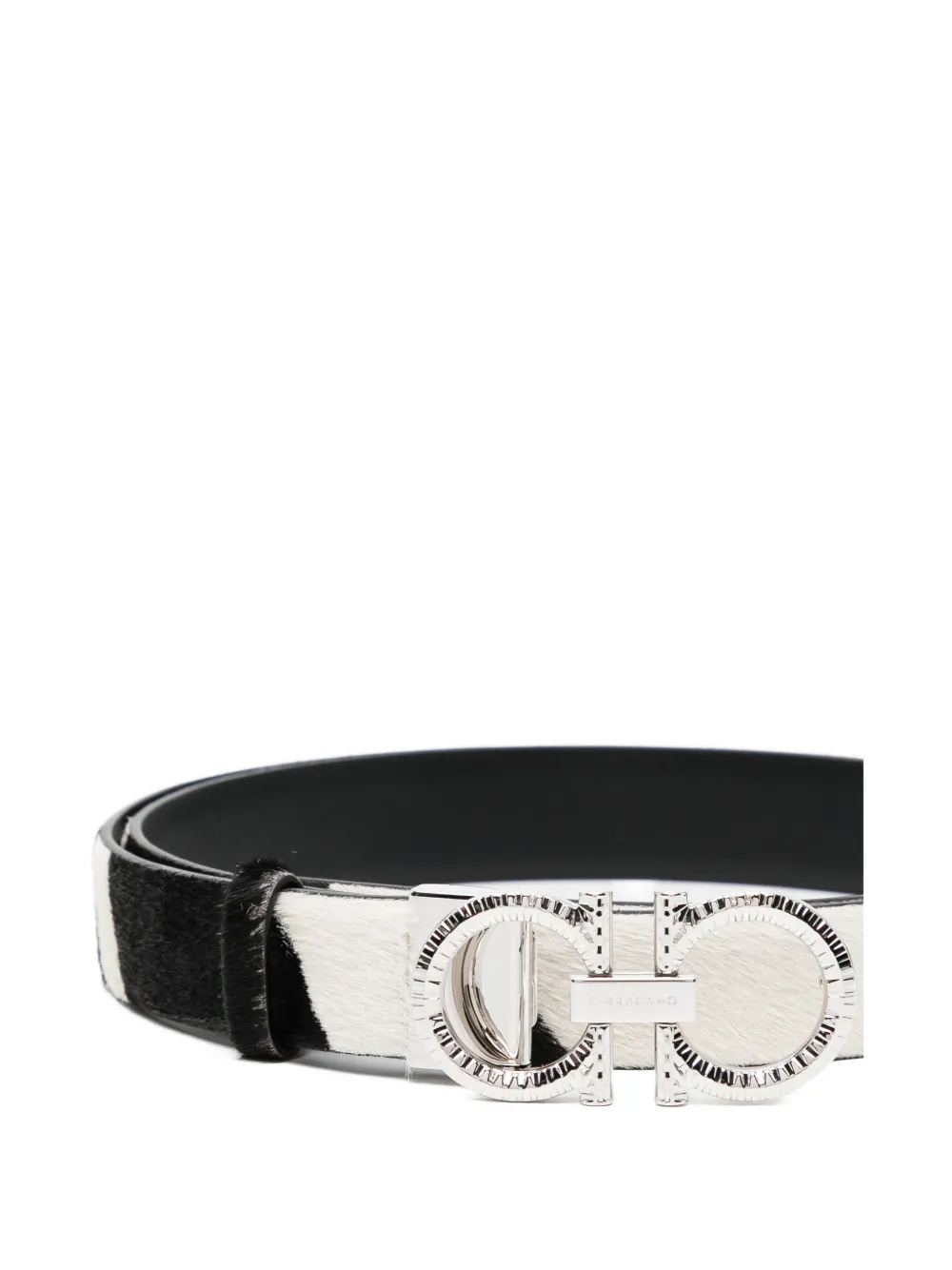 Ferragamo Gancini belt - Zwart