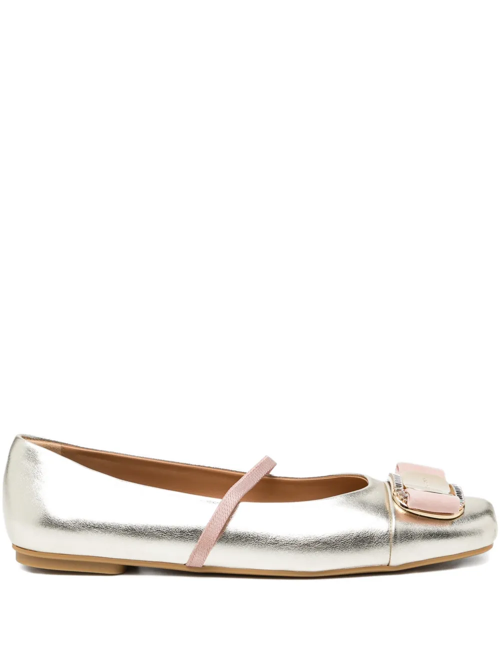 Ferragamo Vara buckle ballet flats - Oro