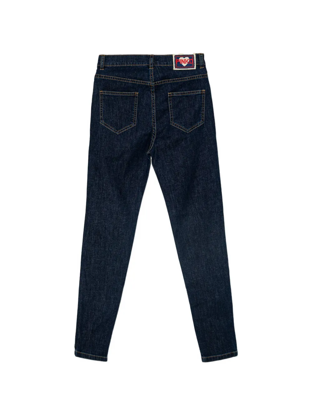 Pinko Kids Jeans met geborduurd logo Blauw