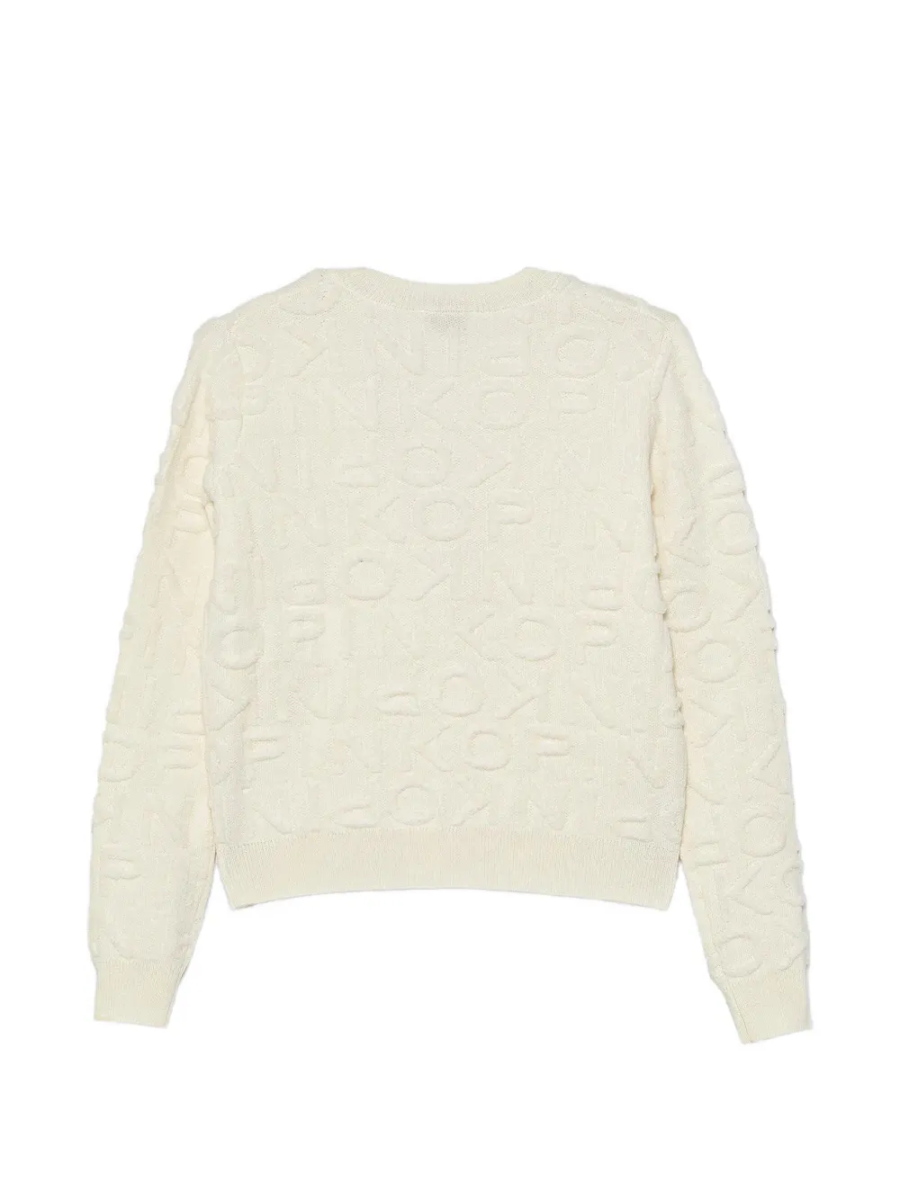 Pinko Kids Vest met V-hals en logopatroon Beige