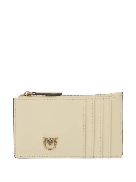 PINKO Airone chevron zip wallet
