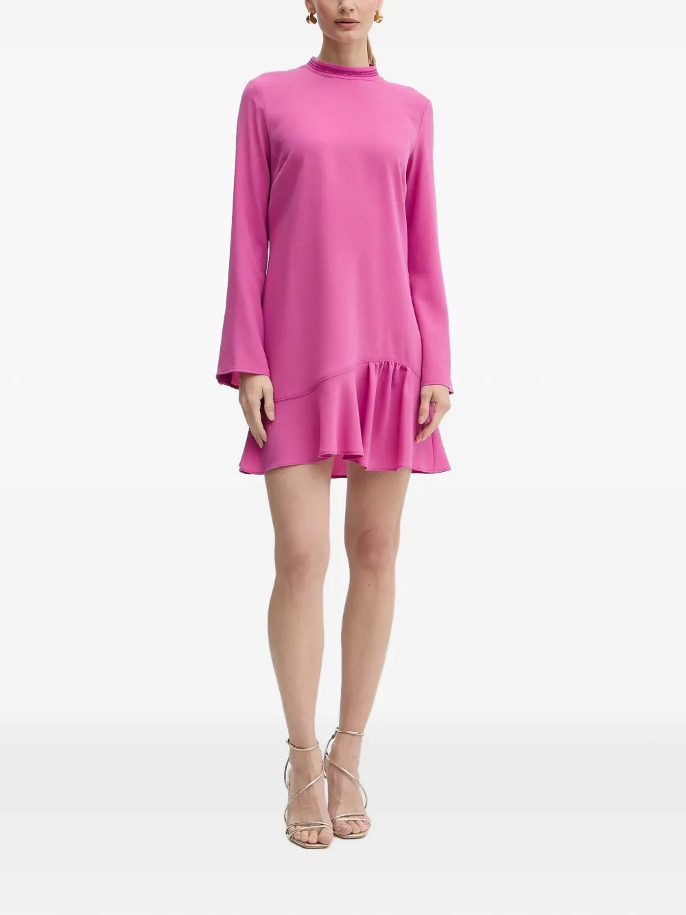 PINKO Arancino mini-jurk met ruches - Roze