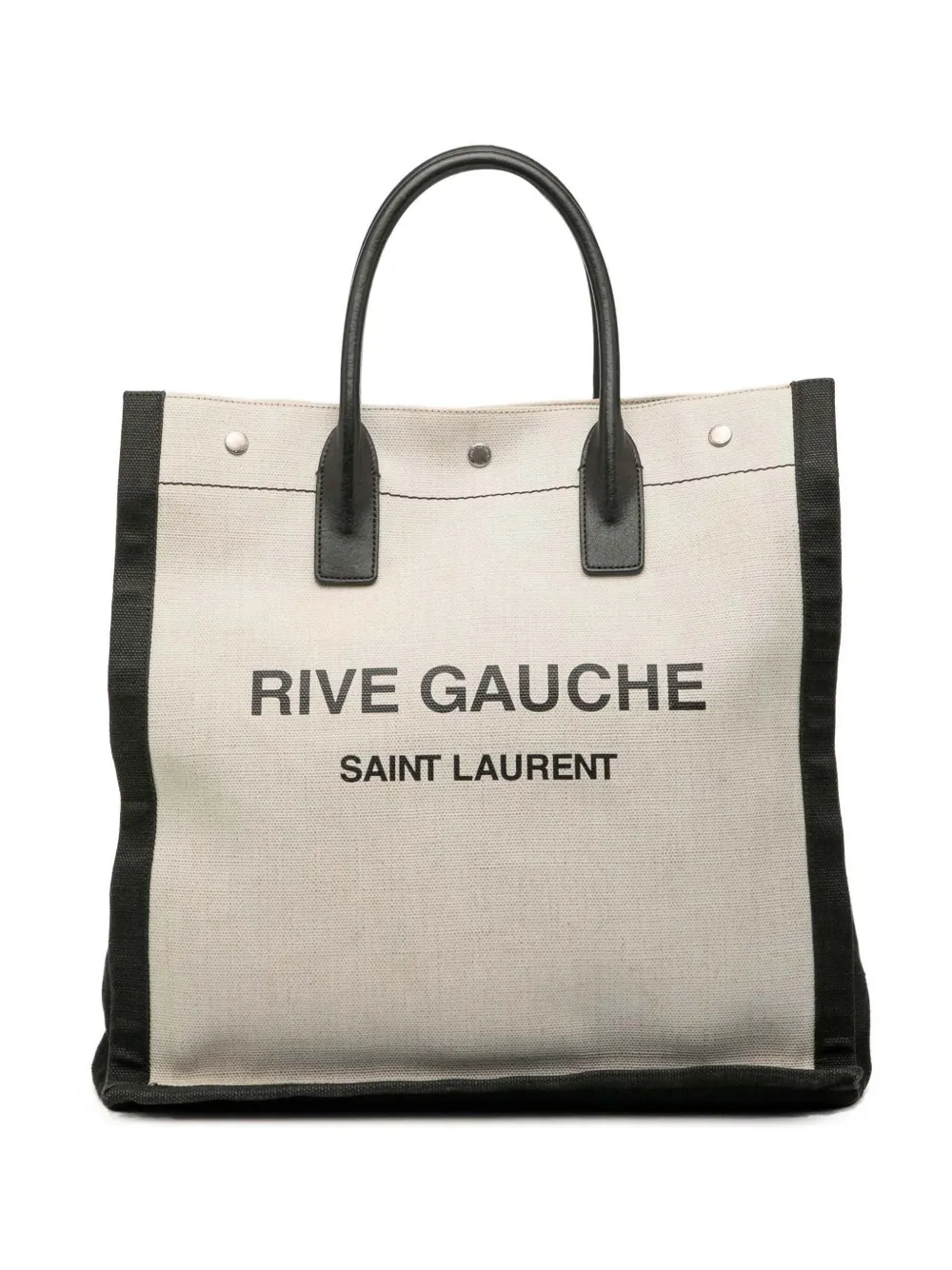 Saint Laurent Pre-Owned 2020 Linen Rive Gauche North South tote bag | White | Image 1