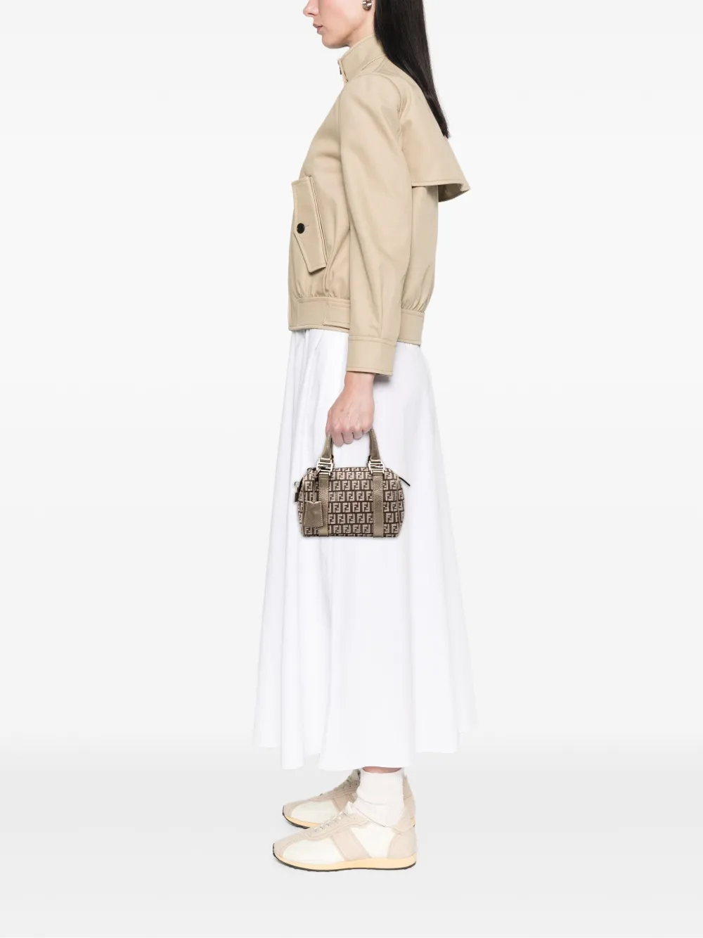 Fendi Pre-Owned 2010-2025 Mini Zucchino Canvas Forever Bauletto boston bag | Pre-Owned | Image 2