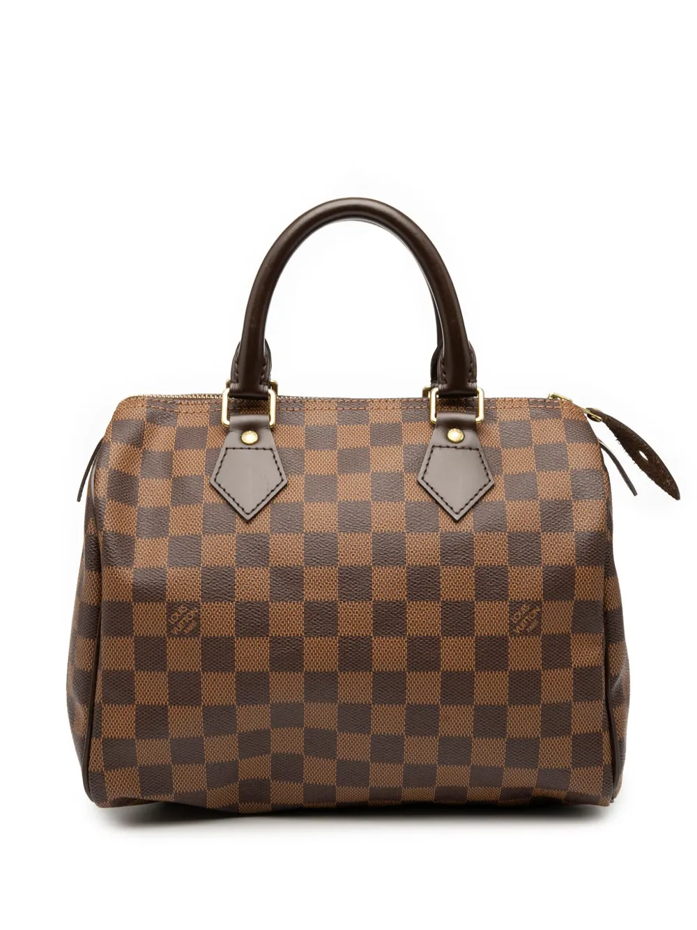 Louis Vuitton Pre-Owned 2010 ダミエ エベヌ スピーディ 25 ボストンバッグ - ブラウン Louis Vuitton Pre-Owned 2010 ダミエ エベヌ スピーディ 25 ボストンバッグ - ブラウン