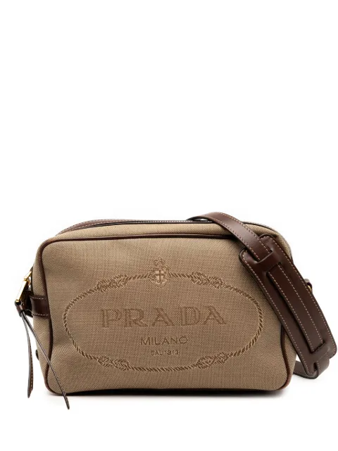 Prada Pre-Owned 2013-2025 Canvas Canapa Logo crossbody bag