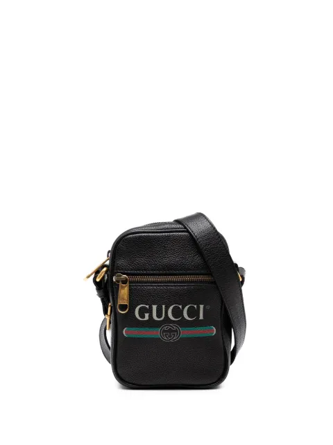 Gucci Pre-Owned 2016-2025 Mini Grained Calfskin Logo crossbody bag