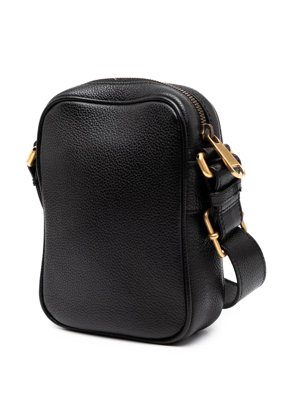 2016-2025 Mini Grained Calfskin Logo Crossbody Bag