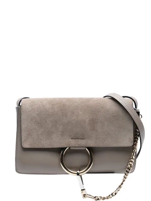 Chloé Pre-Owned شنطة كروس 'فاي' شمواه وجلد صغيرة 2016