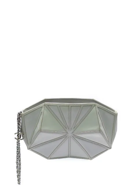 CHANEL Pre-Owned 2011 Pearlescent Lambskin Midnight Swim Wristlet clutch bag