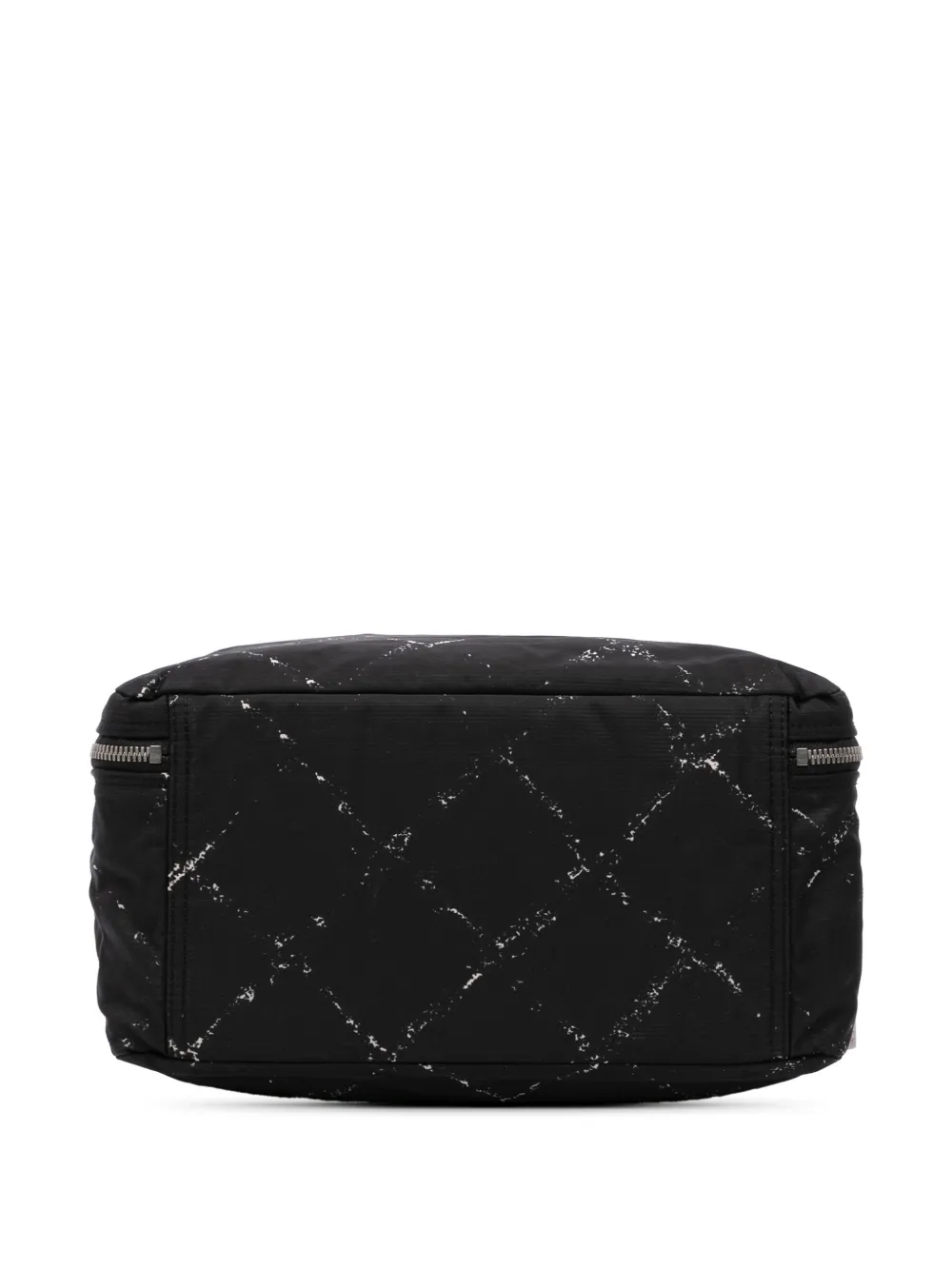 Pre-owned Chanel 1997-1999 Old Travel Line Nylon Handbag In Black