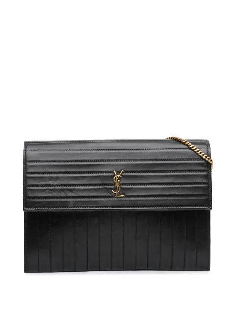 Saint Laurent Pre-Owned 2019 Quilted Calfskin Victoire Chain crossbody bag