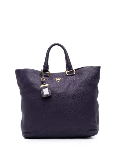 Prada Pre-Owned 2000-2025 Vitello Daino Open Convertible Tote satchel