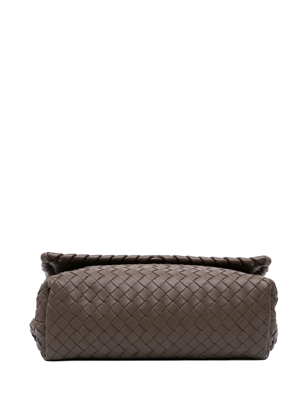 Pre-owned Bottega Veneta 2012-2025 Small Nappa Intrecciato Olimpia Shoulder Bag In Brown