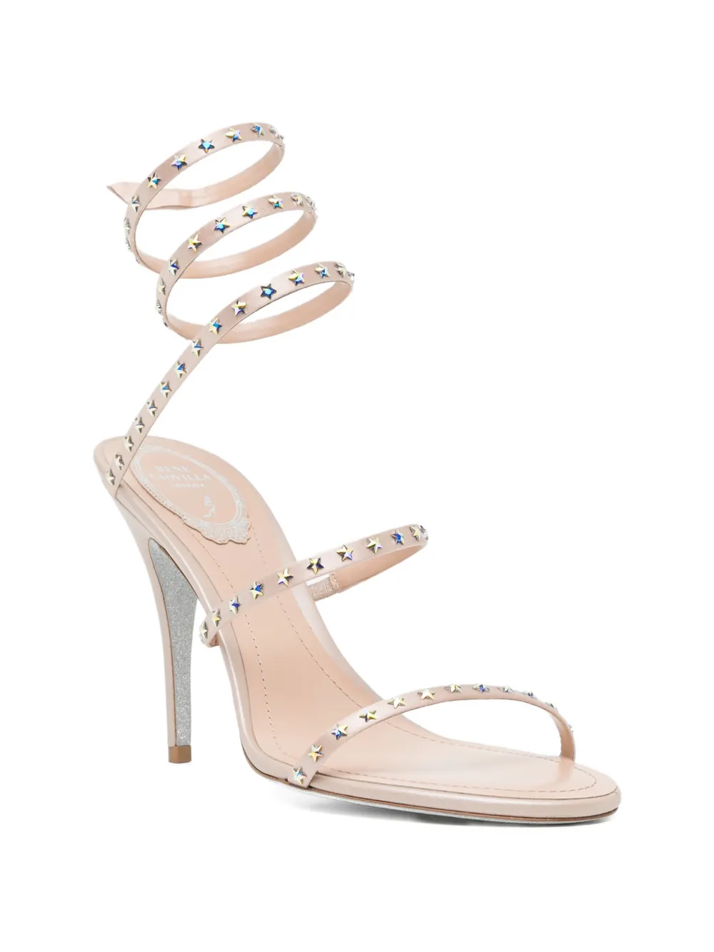 René Caovilla 100mm Cleo sandals Beige
