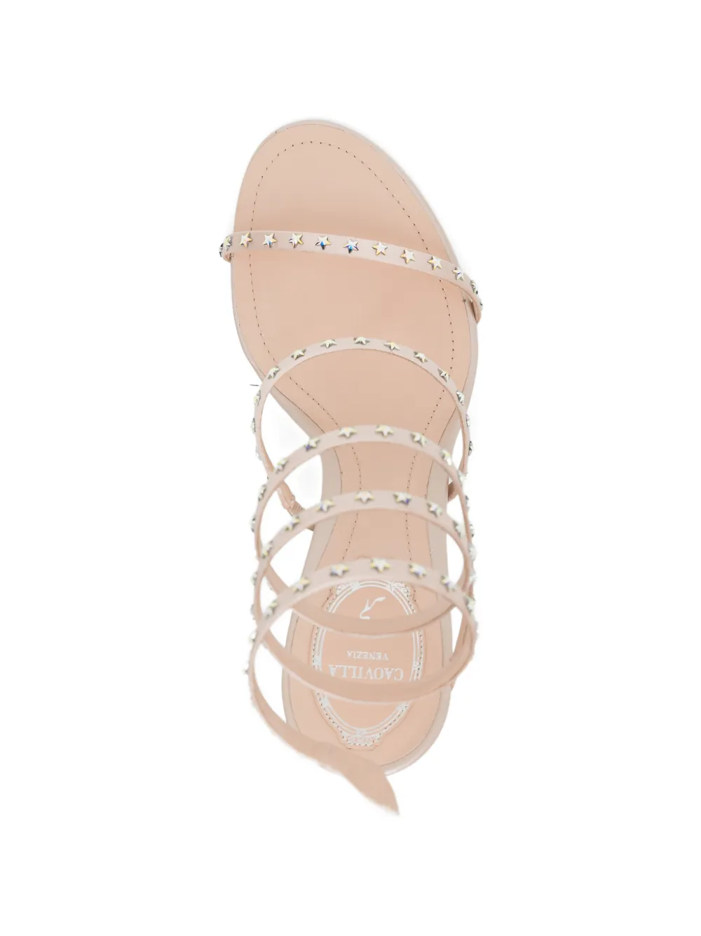 René Caovilla 100mm Cleo sandals Beige