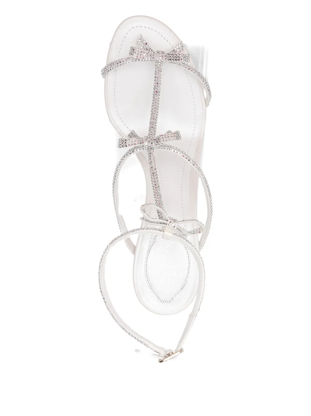 René Caovilla 80mm Caterina heeled sandals Wit